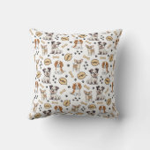 Coussin Parade de chiots joueurs (Verso)