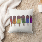 Coussin Parade de sucettes glacées arc-en-ciel (Couverture)