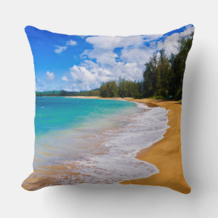 Coussin Paradis de plage tropical, Hawaï
