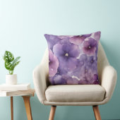 Coussin Paradis des Fleurs de Violets (Chaise)