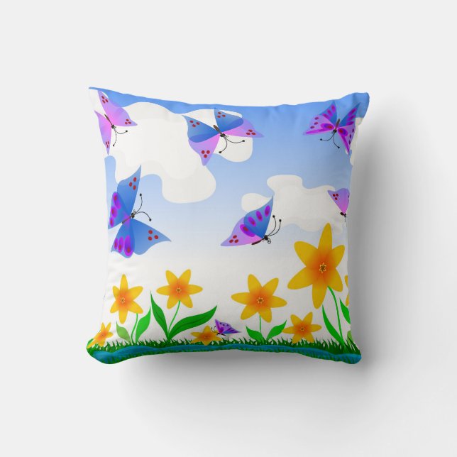 Coussin Paradis d'été (Recto)