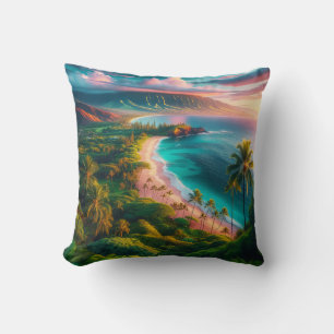 Coussin Paradis tropical de l'île de Maui