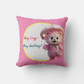 Coussin "Parapluie soleil souriant" (Recto)