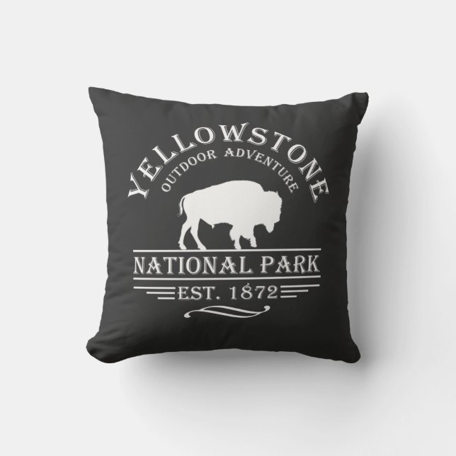 Coussin Parc national de Yellowstone (Recto)