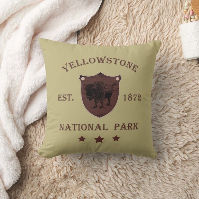 Coussin Parc national de Yellowstone (Couverture)