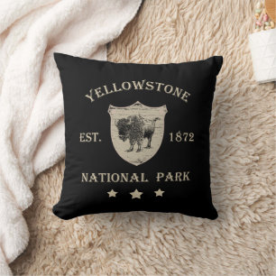Coussin Parc national de Yellowstone vintage