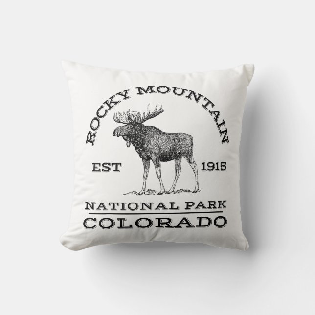 Coussin Parc national des Rocheuses Colorado Randonnée à l (Recto)