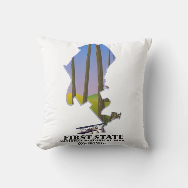 Coussin Parc national historique de First State Delaware (Recto)