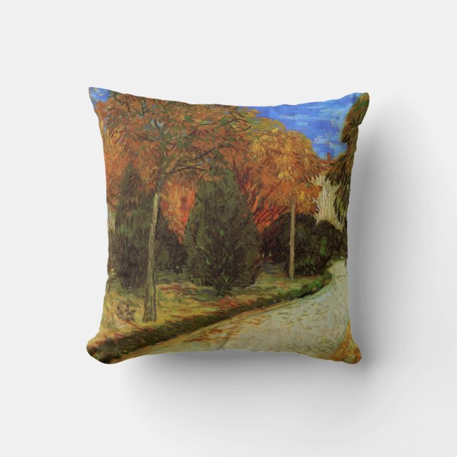 Coussin Parc public d'Arles par Vincent van Gogh (Recto)