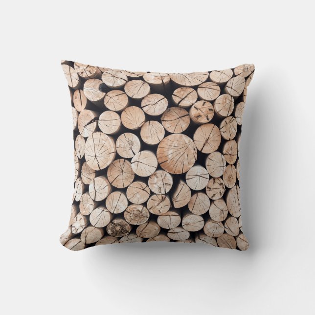 Coussin Parcelle en bois Brown (Recto)