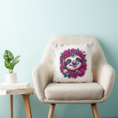 Coussin Parcelle souriante entourée de Roses (Chaise)