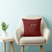 Coussin Parents du 40e anniversaire du Mariage de Ruby 202 (Chaise)