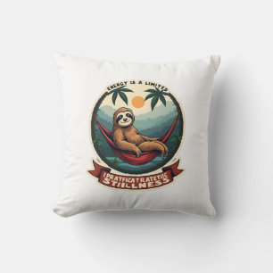 Coussin Paresseux Dinosaure Vintage Retro Graphisme de Véh
