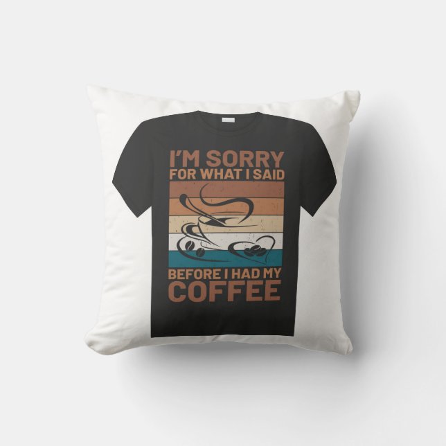 Coussin Parfait design de t-shirt (Recto)