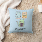 Coussin Parfaite Douceur Motif Mignon Chats Kawaii Art (Couverture)