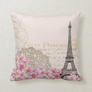 Coussin Paris Eiffelturm France, éphémère vintage fran