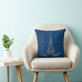 Coussin PARIS France Tour Eiffel (Chaise)