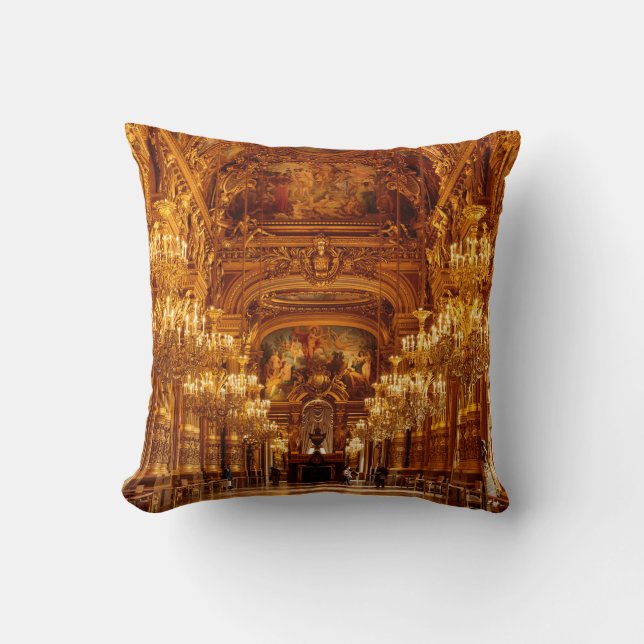 Coussin Paris Opéra Garnier Vue Intérieure (Recto)