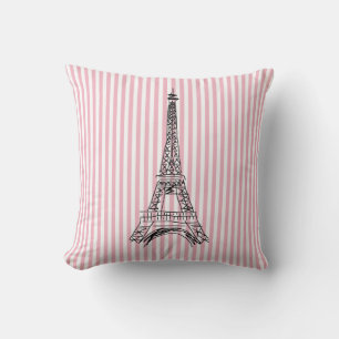 Coussin Paris Tour Eiffel Amour Jeu d'Oreiller