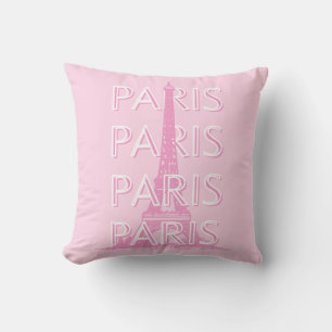 Coussin Paris Travel Art, Travel Art, Preppy Art, Rose