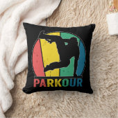 Coussin Parkour Free Running Training Traceur Retro (Couverture)