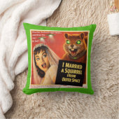 Coussin Parodie d'écureuil de l'espace extra-atmosphérique (Couverture)