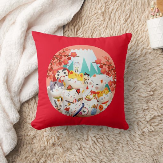 Coussin Parti Manekineko Hanami (Couverture)