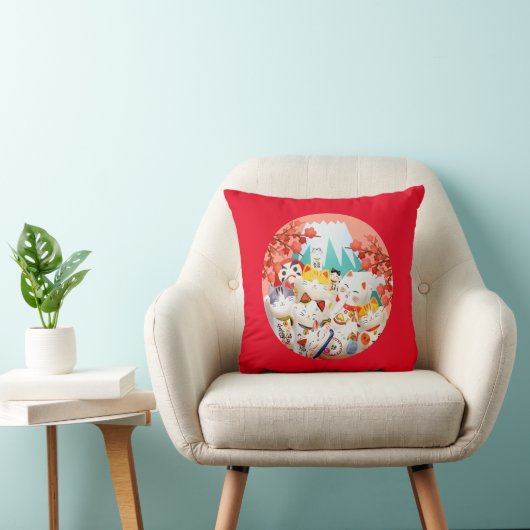 Coussin Parti Manekineko Hanami (Chaise)