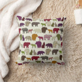 Coussin partie de geo de loup d'ours (Couverture)