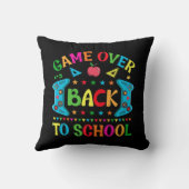 Coussin Partie terminée Retour à l'école (Verso)