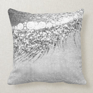 Coussin Parties scintillant 16e mariée maquillage Lash Gri