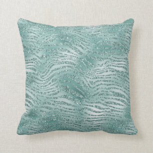 Coussin Parties scintillant à la menthe Glitzy Sparkle Zeb