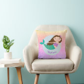 Coussin Parties scintillant arc-en-ciel mignonne sirène pe (Chaise)