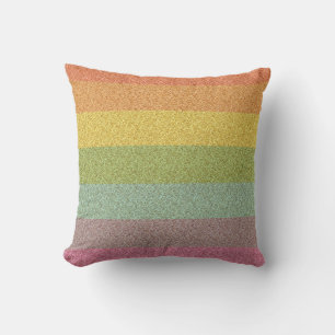 Coussin Parties scintillant arc-en-ciel Zebra Imprimer Cui