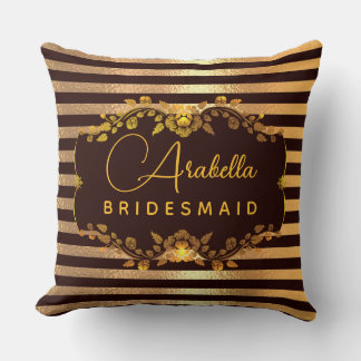Coussin Parties scintillant Bridesmaid coeur-Imprimer pers