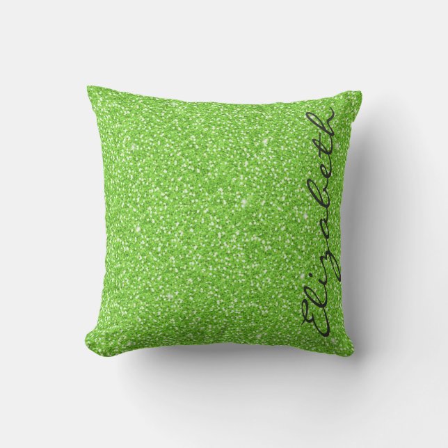 Coussin Parties scintillant cool tendance dynamique néon v (Recto)