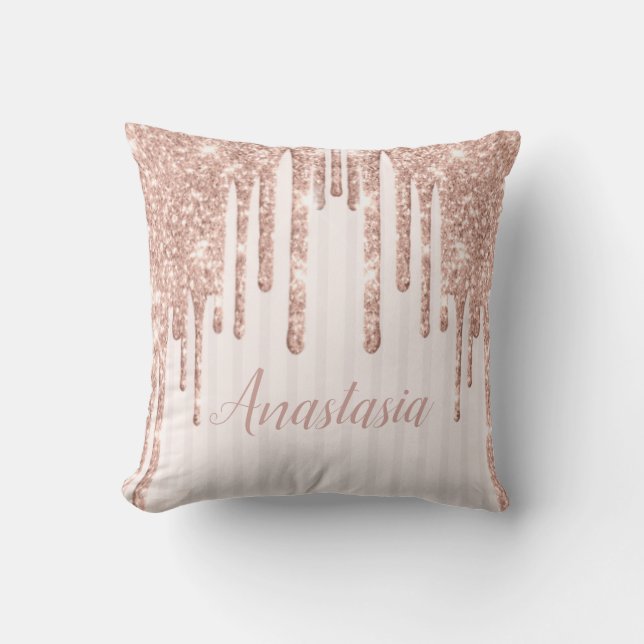 Coussin Parties scintillant cool tendance rose (Recto)
