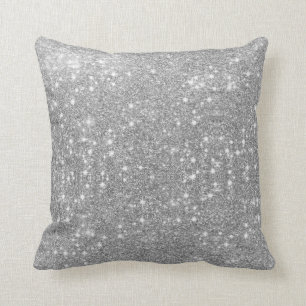 Coussin Parties scintillant d'argent étincelant métal lo