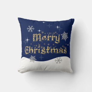 Coussin Parties scintillant de Noël simple et élégante