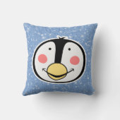 Coussin Parties scintillant de pingouin (Verso)