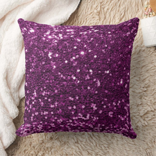 Coussin Parties scintillant de séquence violet Faux Jeu d' (Couverture)