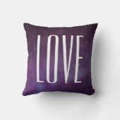 Coussin Parties scintillant de typographie moderne Blue Pu (Verso)