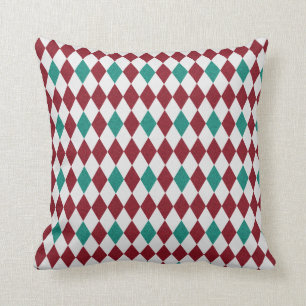 Coussin Parties scintillant Diamant Rouge et Bleu