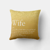 Coussin Parties scintillant d'or plaisir Glam la meilleure (Verso)