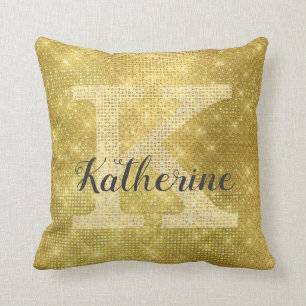 Coussin Parties scintillant d'or riche en filles Glam Spar