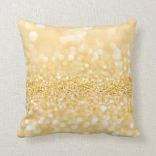 Coussin Parties scintillant dorée moderne