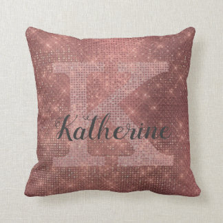 Coussin Parties scintillant en cuivre pour fille Sparkle C