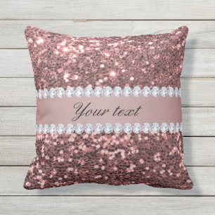 Coussin Parties scintillant et diamants de Big Rose Gold F