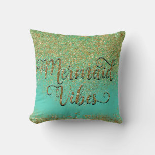 Coussin Parties scintillant et échelles en cascade or Merm