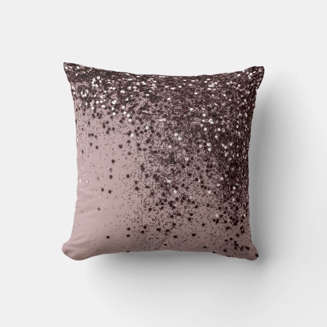 Coussin Parties scintillant Lady Mauve Étincelante #4 (Par (Recto)